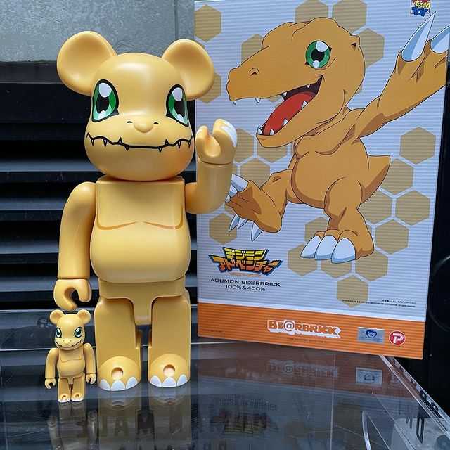 Be@rbrick Digimon Agumon 100%+400%