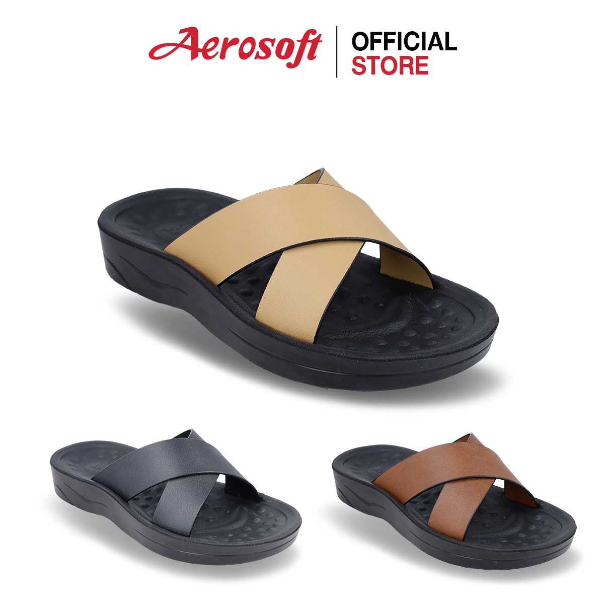 Aerosoft (แอโร่ซอฟ) รองเท้าแตะสวมเพื่อสุขภาพ รุ่น SM3032