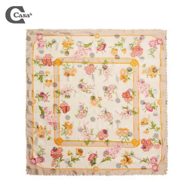 POLKADOT DOUBLE SIDED SCARF (OFF WHITE) NO.2