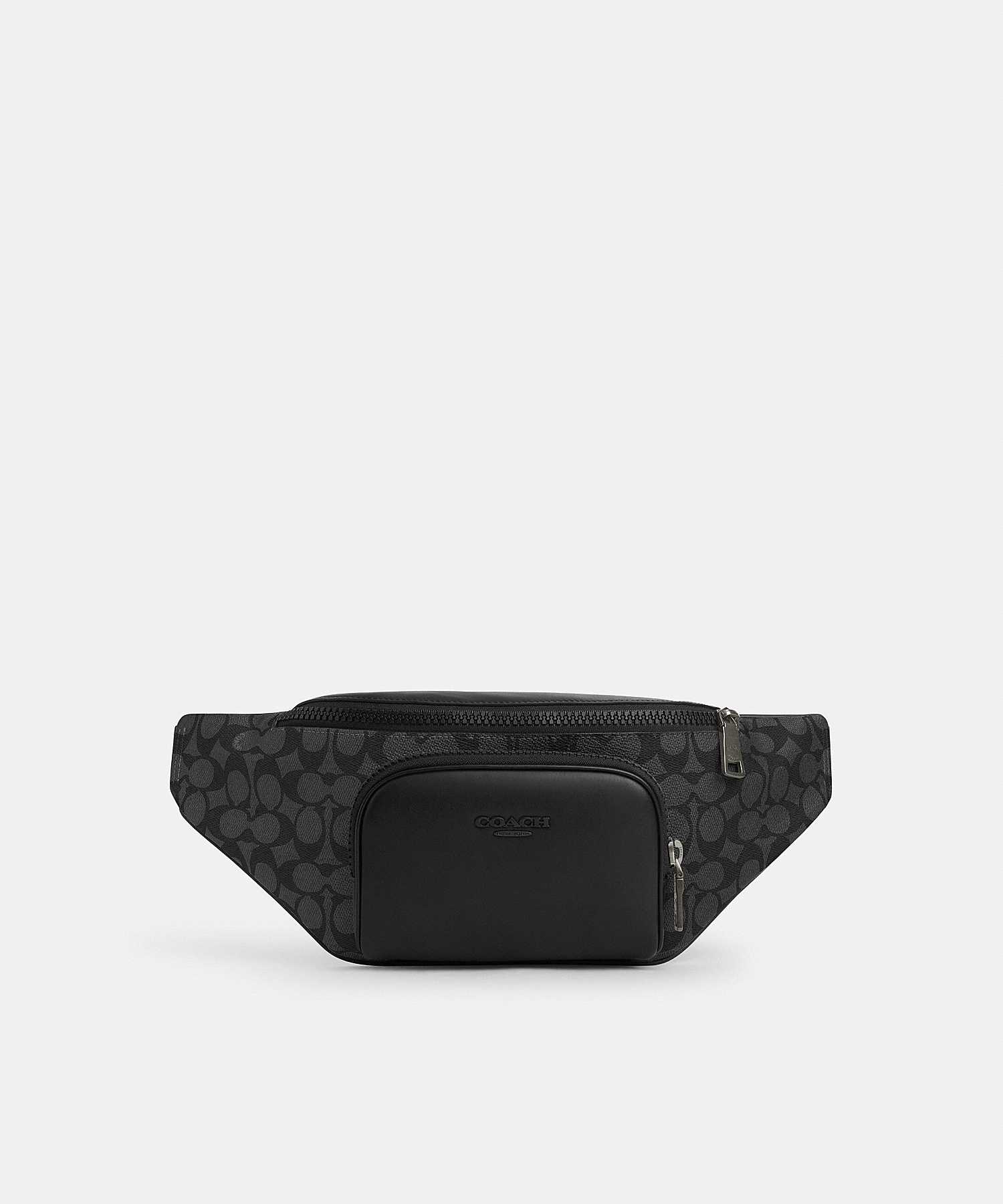 COACH RACER BELT BAG IN SIGNATURE CANVAS CT714 QBMI5