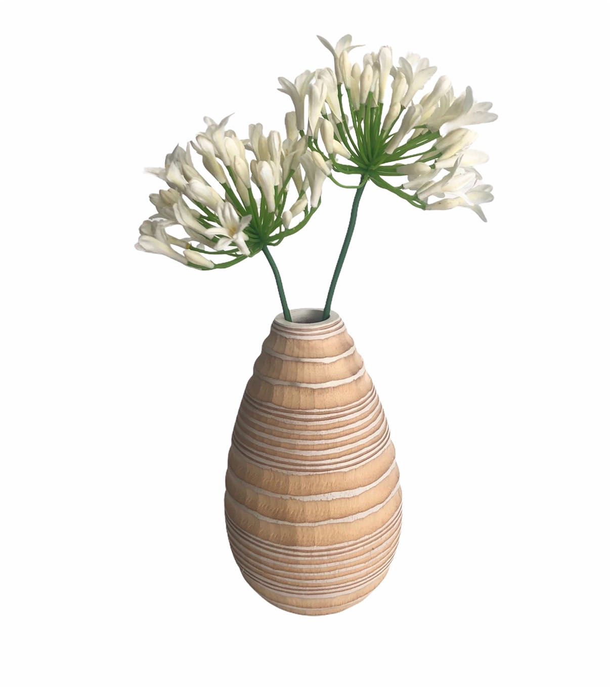 Vase Tsunami white 