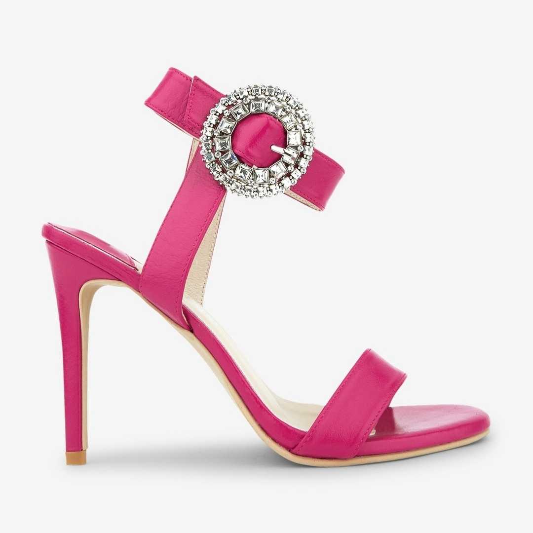 CLEARANCE รองเท้าส้นสูง Ayla ankle strap heels - Hot pink