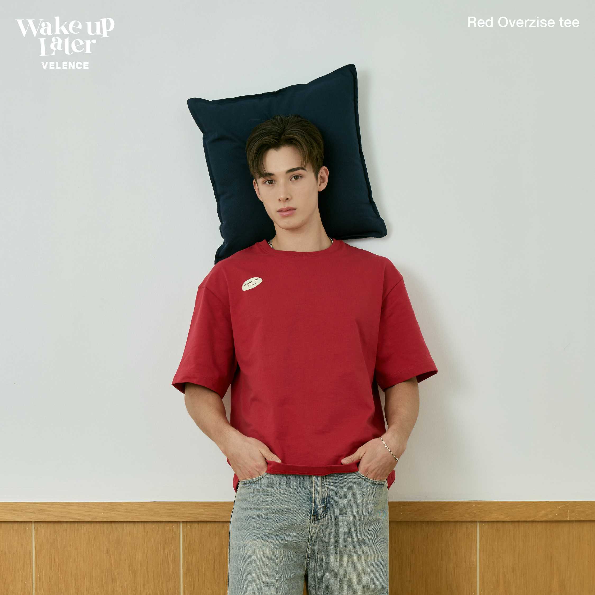 Red T-Shirt 'Wake Up Later'