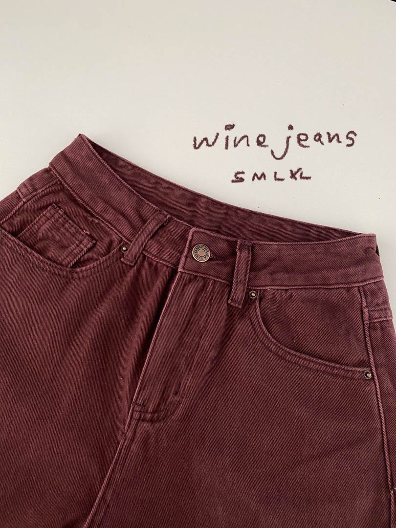 (PRE ORDER) WINE JEANS (s-xl)