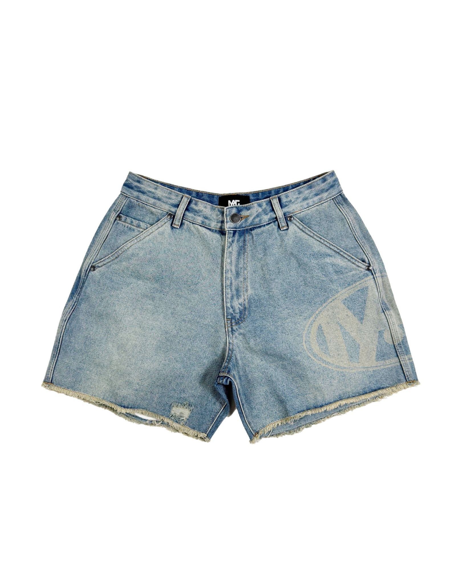 MAHU LASER DENIM SHORTS