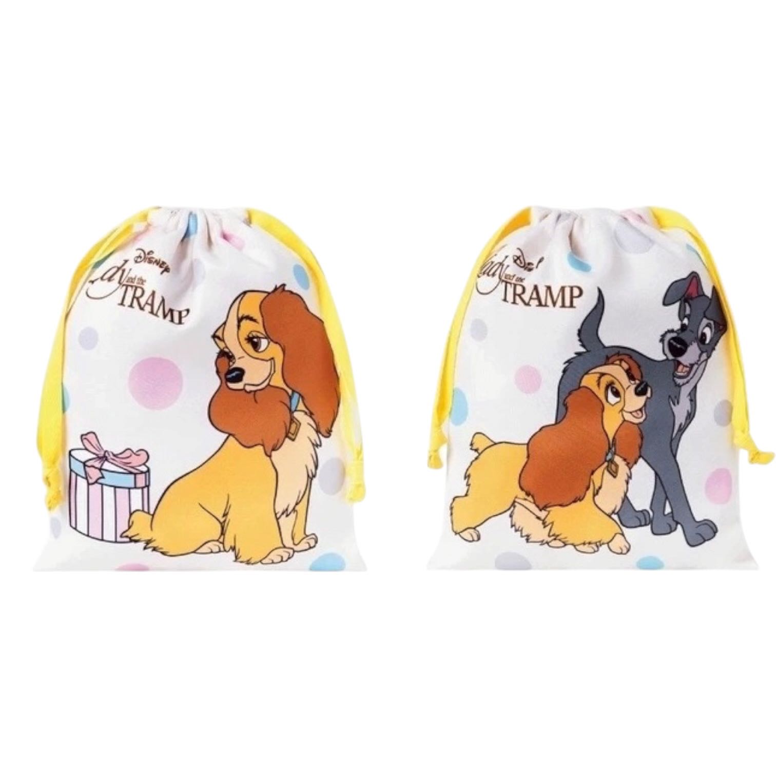 กระเป๋าหูรูด 1 ใบ Lady and the Tramp สินค้าจากมูลนิธิรามาธิบดี