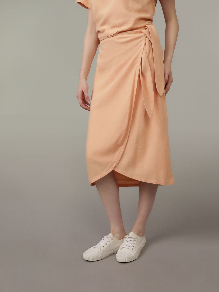 กระโปรง ผู้หญิง 4823 FAUX WRAP MIDI SKIRT ( 031-4823-800 )