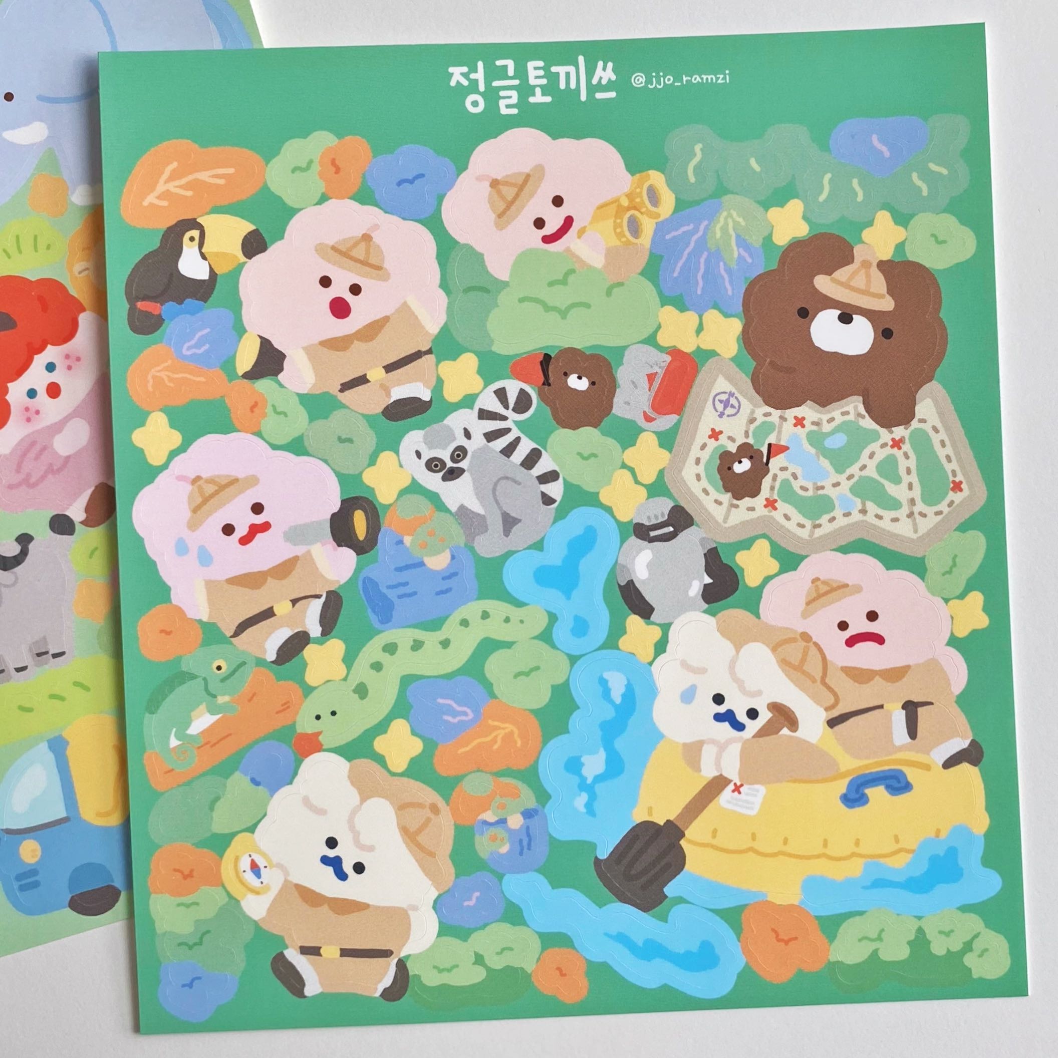 Jjo big sticker (4 types)