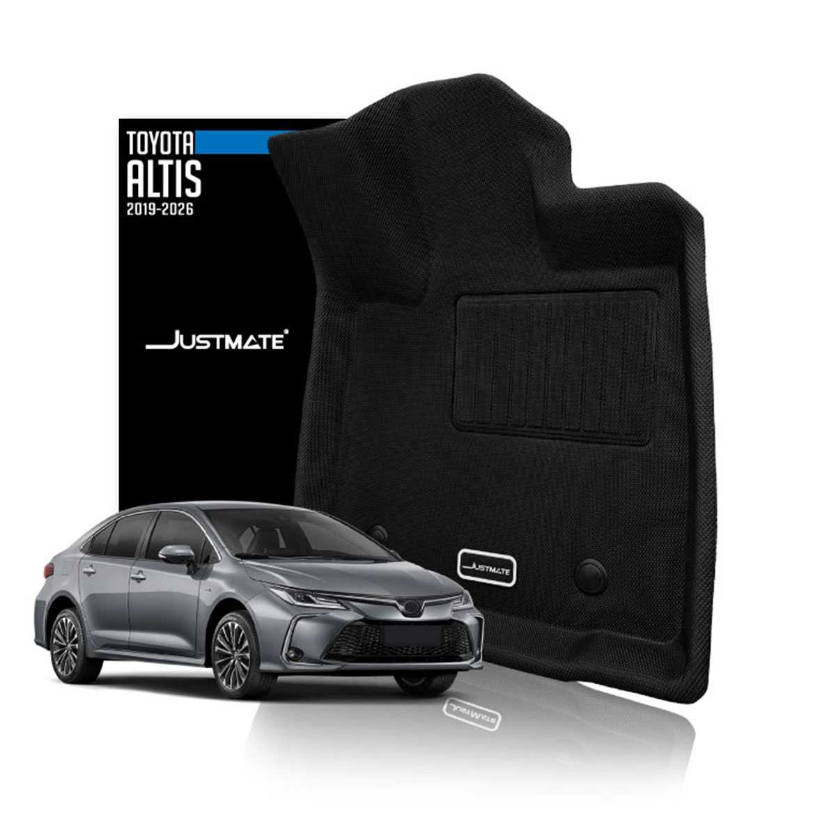 [JUSTMATE] TOYOTA พรมปูพื้นรถยนต์ ALTIS 2019 - 2026 ใช้ได้กับ น้ำมัน และ HEV