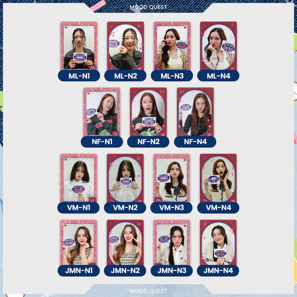GMMTV Random Cards - Mood Quest (Girls) - N