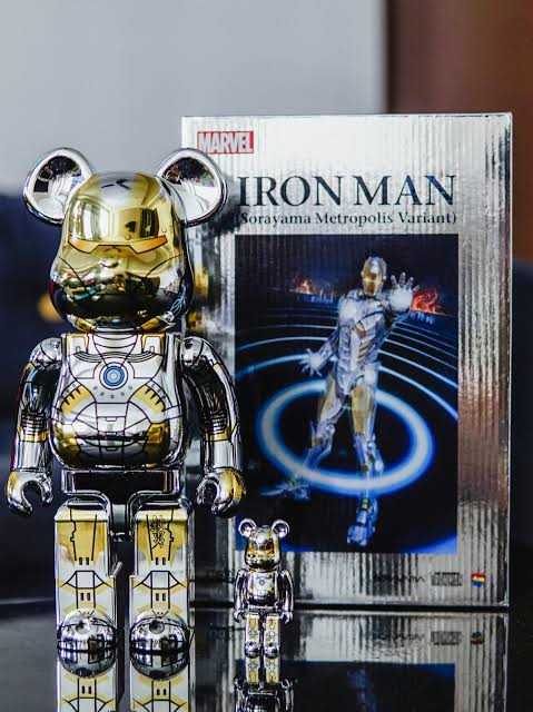 Be@rbrick Marvel Ironman Sorayama 100%+400%