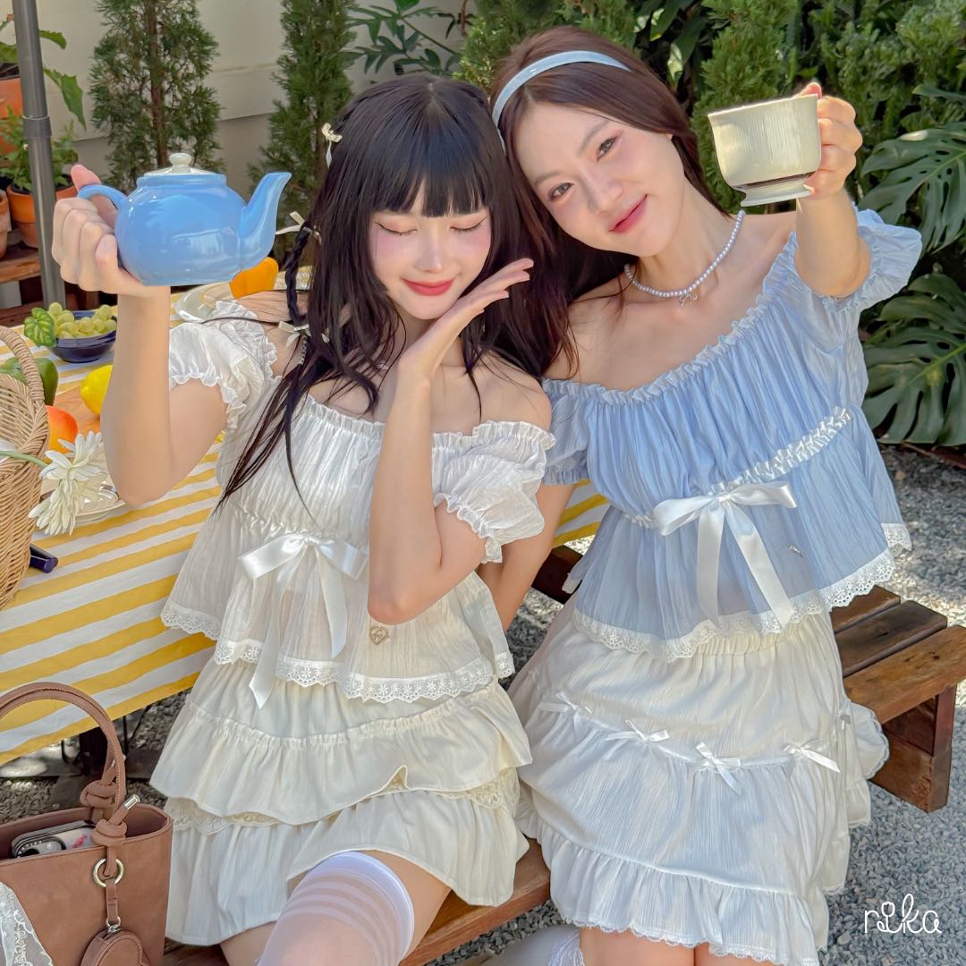 RIKA น้องBaby Doll เสื้อแขนตุ๊กตาโบว์หน้า