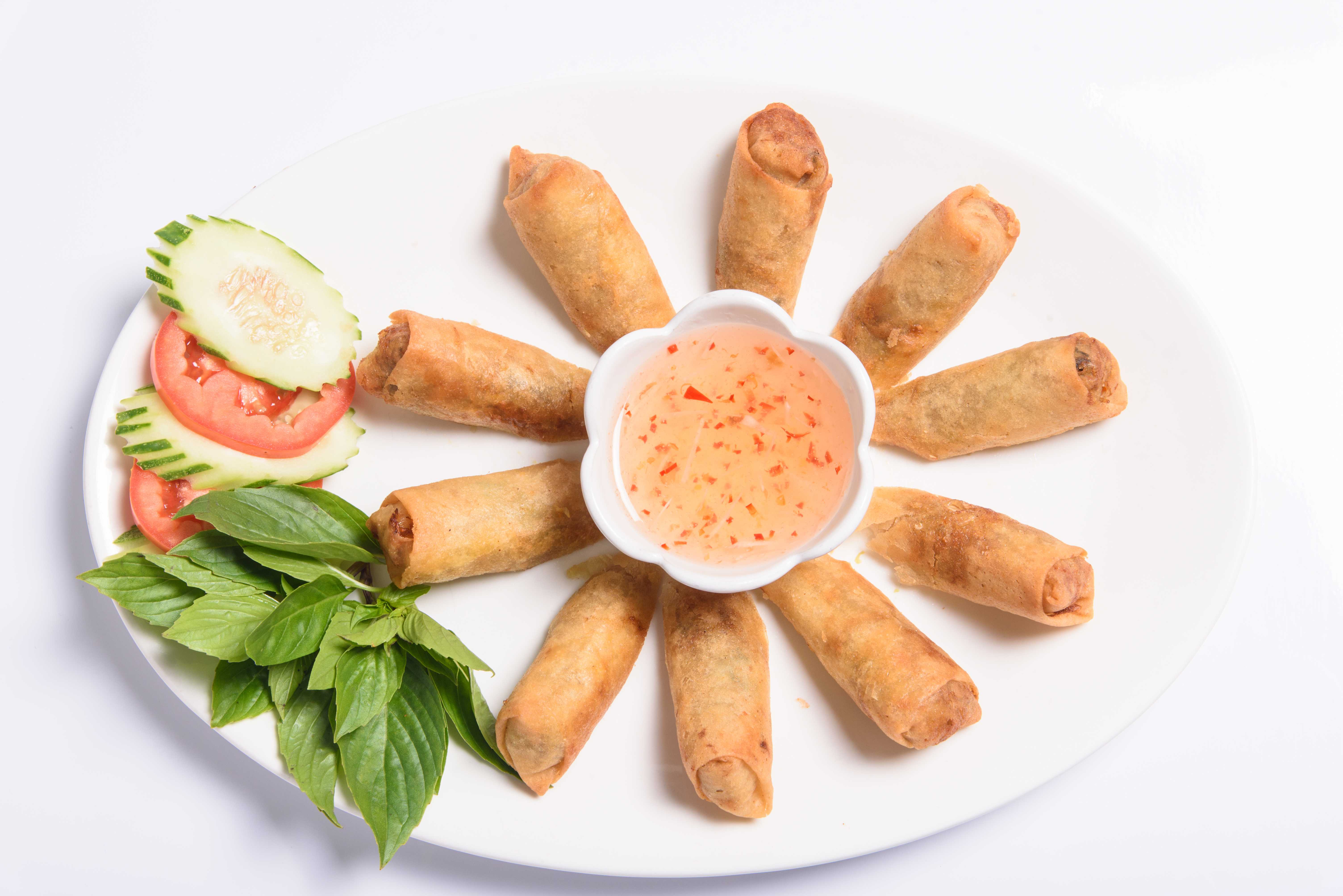 ปอเปี๊ยะทอดไส้มังสะวิรัติ  Vegetarian Spring Roll