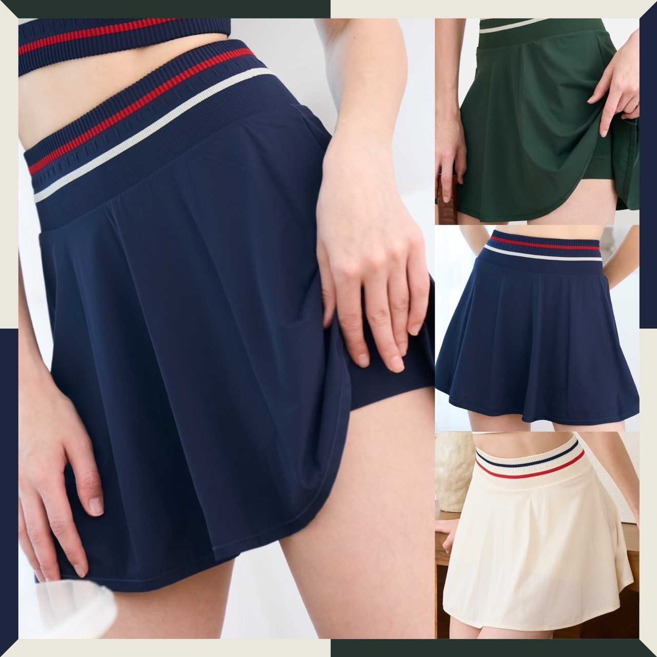 Darlyn - Riley skirt กระโปรงกีฬา มีกางเกงซับใน เอวสูงเก็บพุง ระบายอากาศดี ใส่สบาย