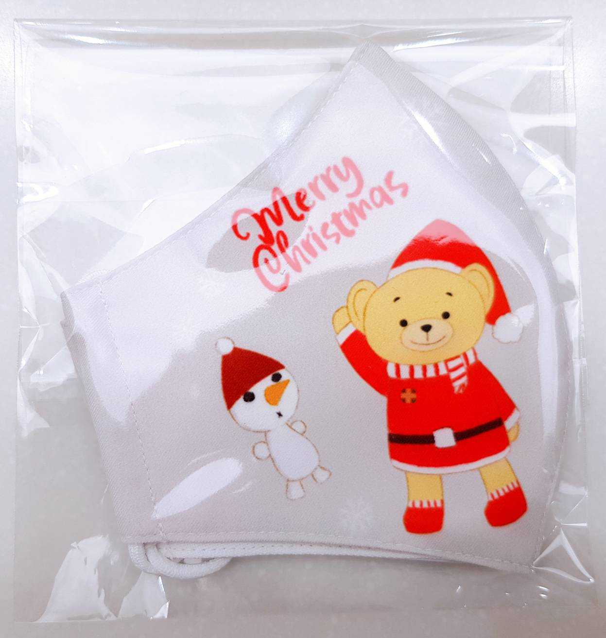 Mask for Children (เด็กโต) 1 Piece (Bear Merry Christmas)