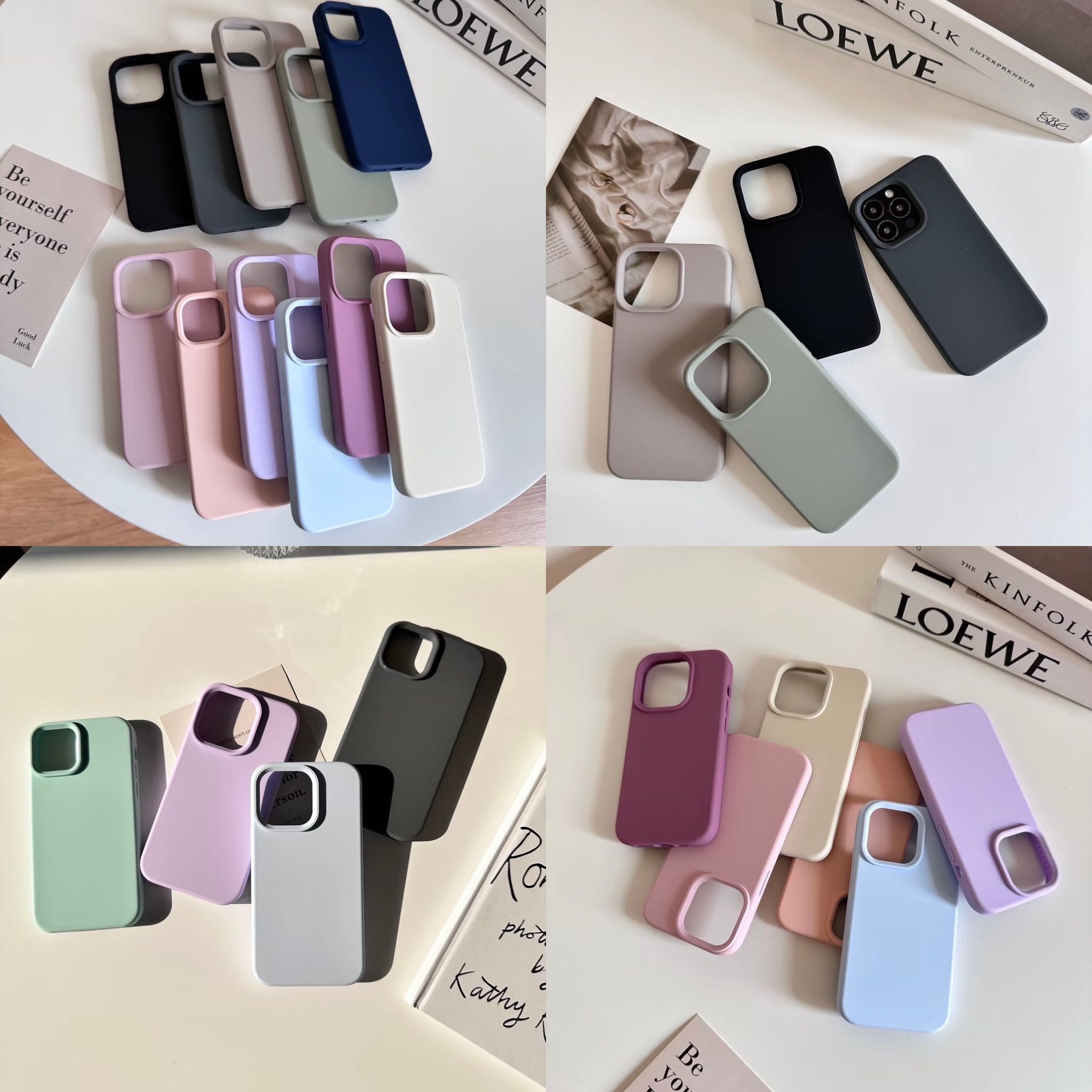สอบถามก่อนกดสั่ง เคสสีพื้น สีพาสเทล เคสซิลิโคน silicone ลบรอยปากกา ผิวด้าน เคสไอโฟน เคสiphone