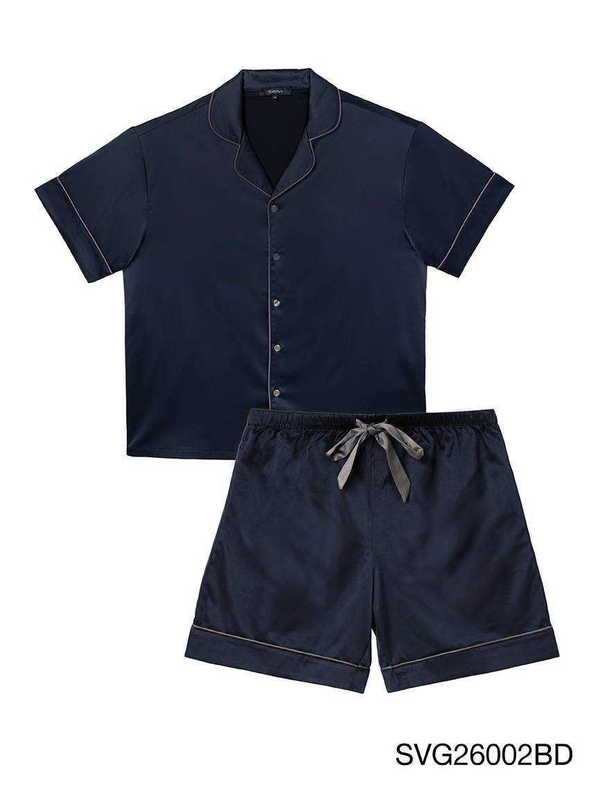เซ็ตชุดนอน เสื้อแขนสั้น กางเกงขาสั้น UNISEX รหัส SVG26002