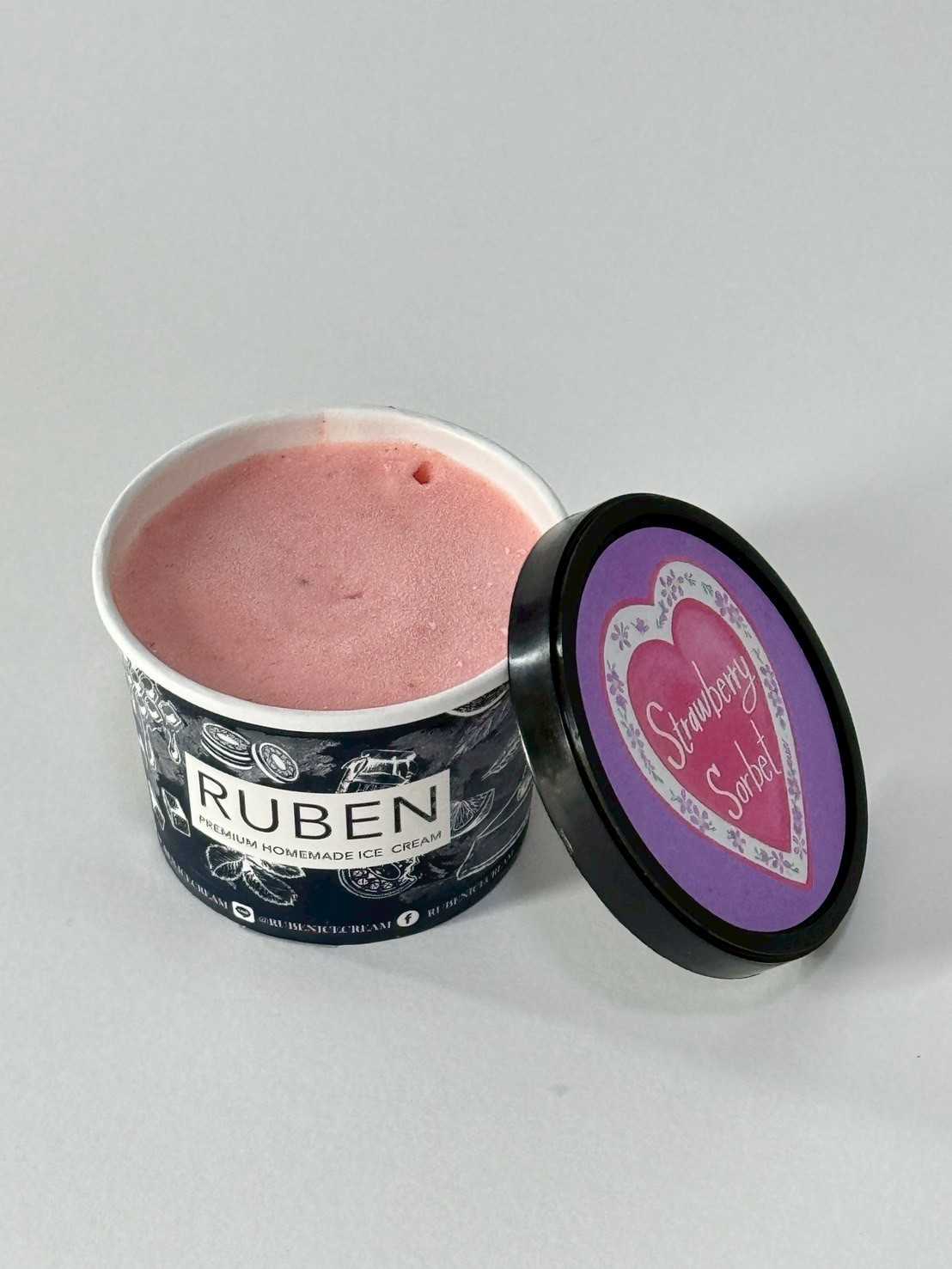 SCOOP-STRAWBERRY SORBET