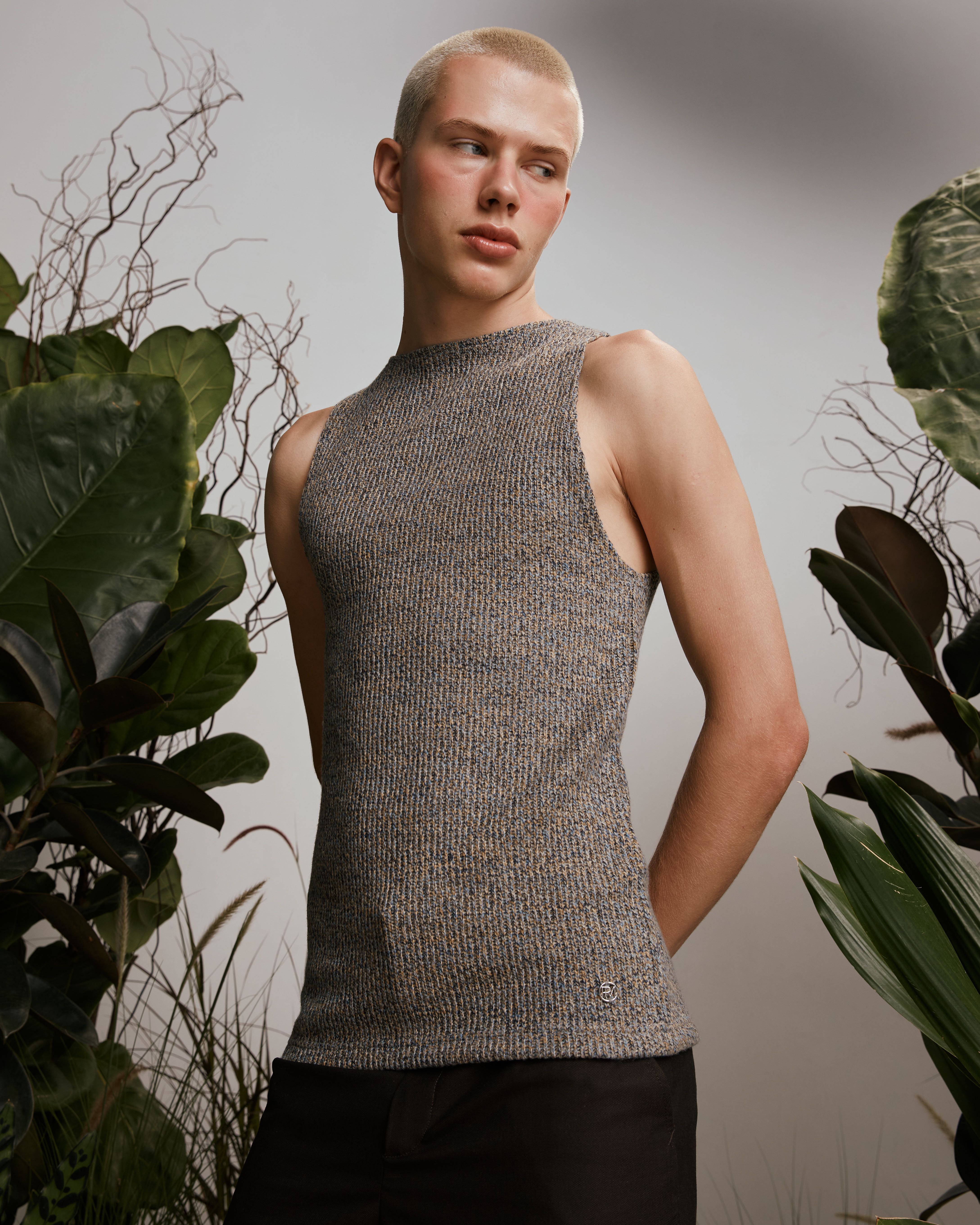 Textured Knitted Tank Top