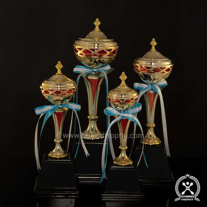 Hybrid Trophy ถ้วยรางวัลโลหะอิตาลี HYB-220 สี Red
