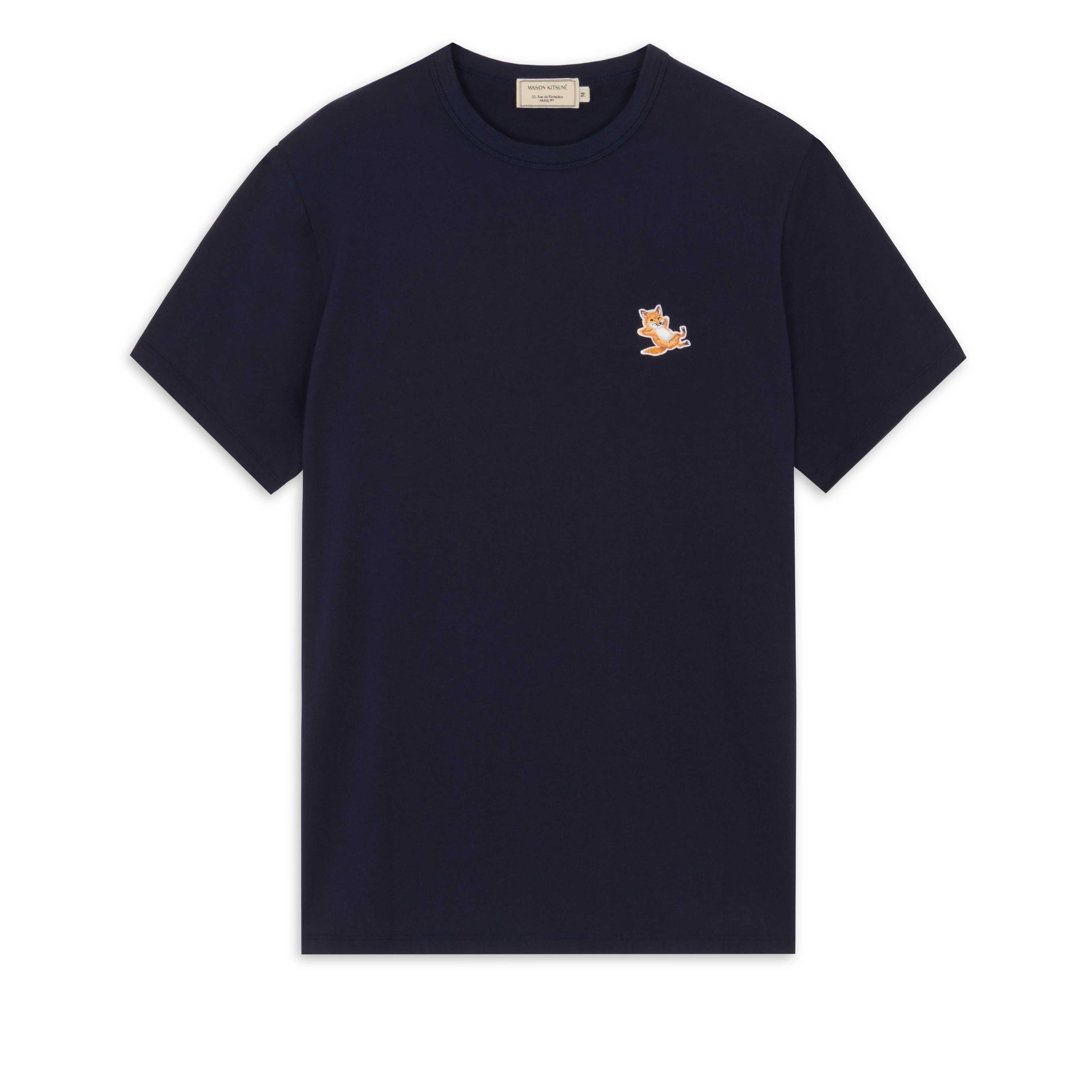 CHILLAX FOX PATCH CLASSIC TEE-SHIRT - NAVY