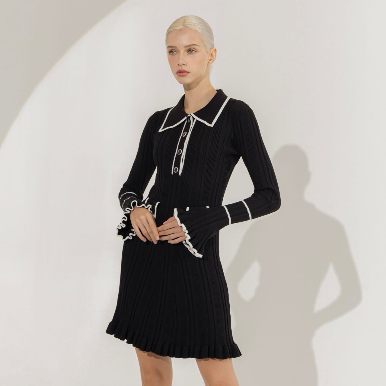Antonela Mini Dress - Black