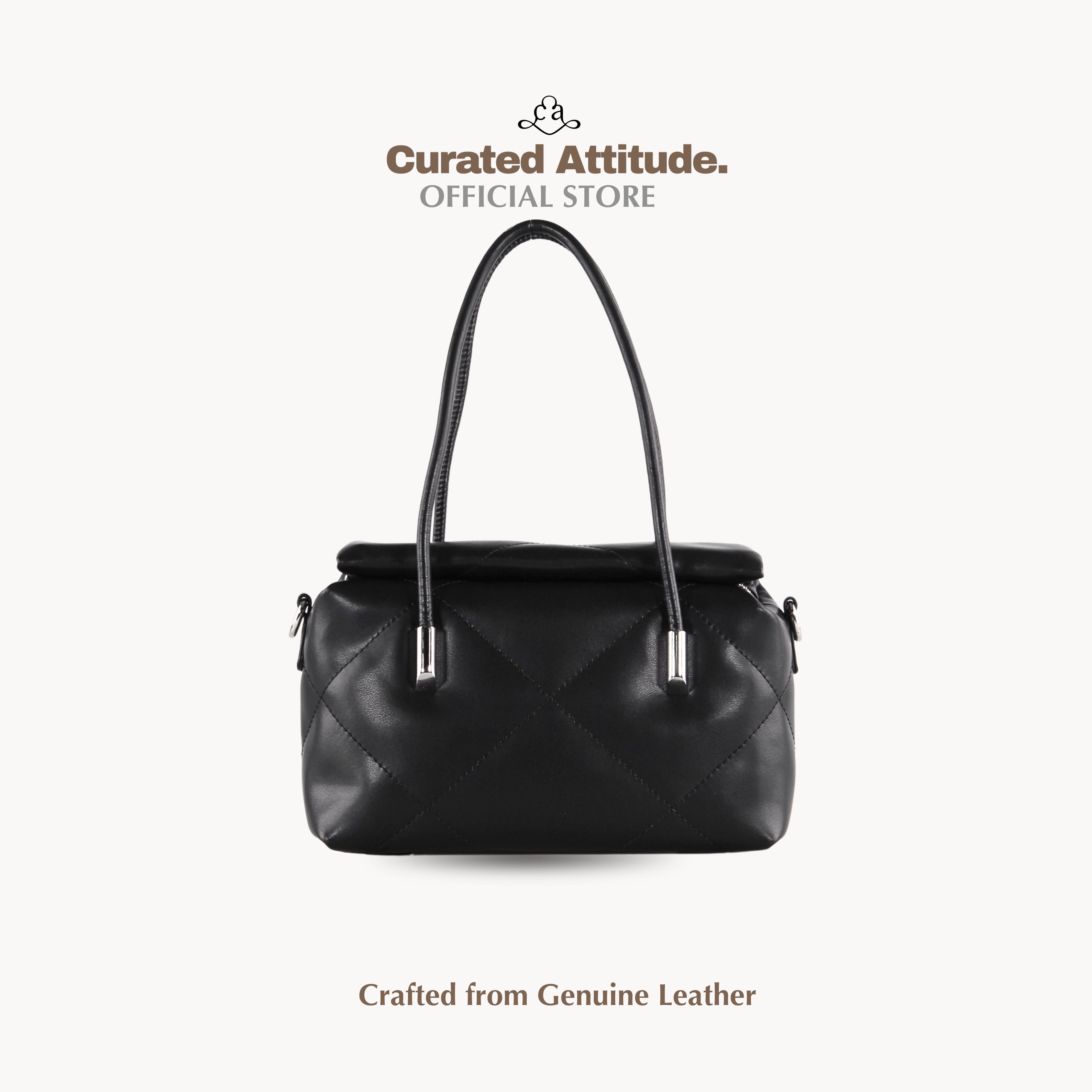 (พร้อมส่ง) Brioche Collection - Black - Genuine Leather