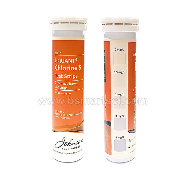 กระดาษทดสอบคลอรีน 0-5 mg/L (ppm), J-QUANT Chlorine 5