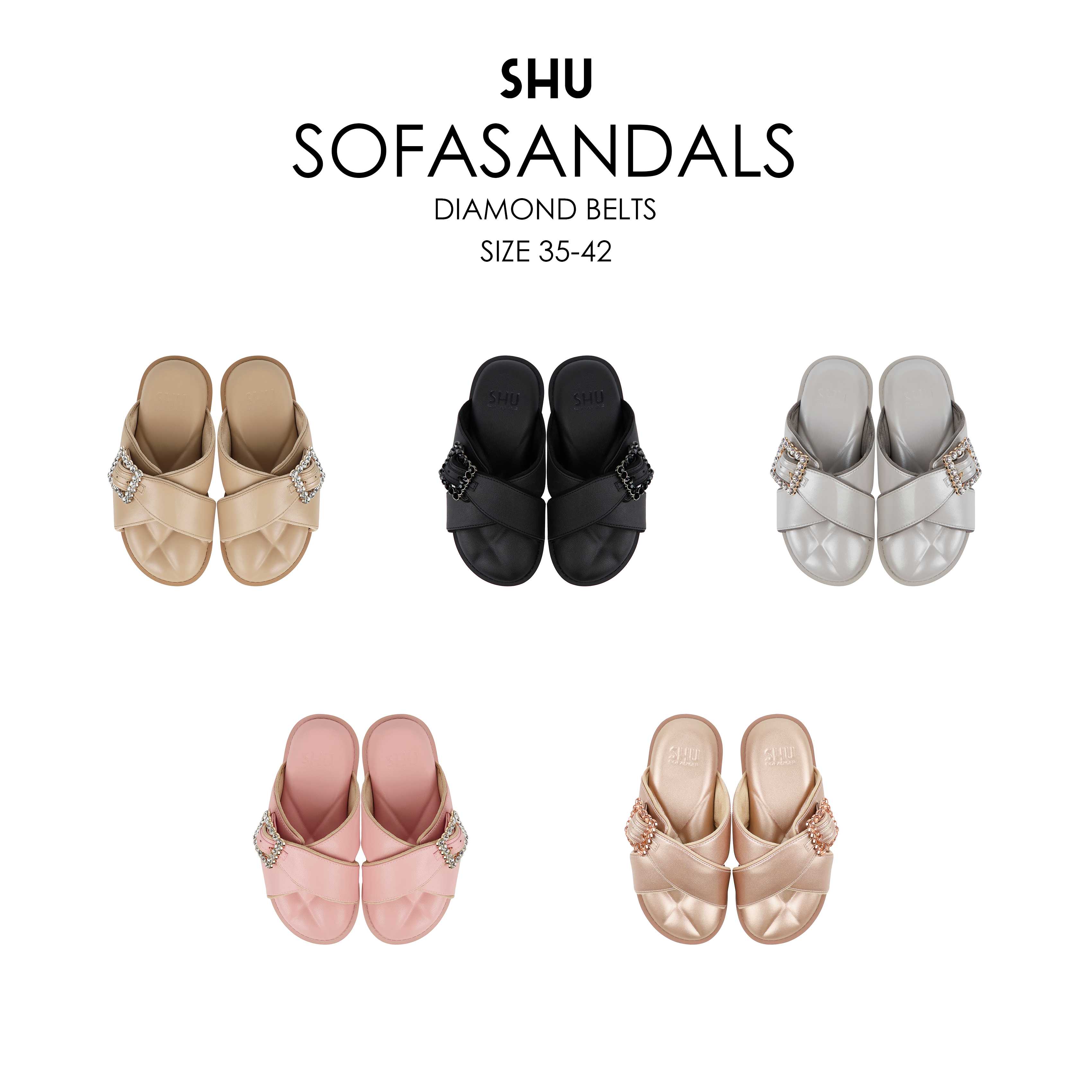 SHU SOFASANDALS DIAMOND BELTS -SWSS0615