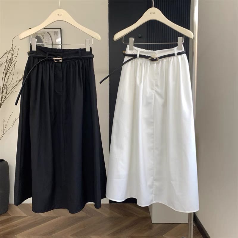long skirt (black/ white)