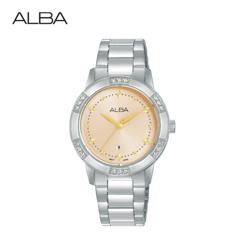 ALBA นาฬิกาข้อมือผู้หญิง Ikebana Quartz รุ่น AH7DG1X ขนาด 32 mm.