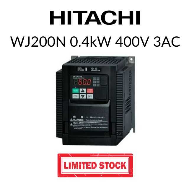 Hitachi Inverter WJ200N 0.4kW 400V 3AC