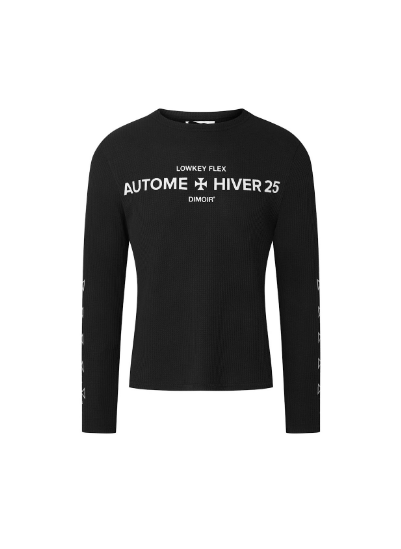 DIMOIR - LF BLACK KNITTED LONGSLEEVE