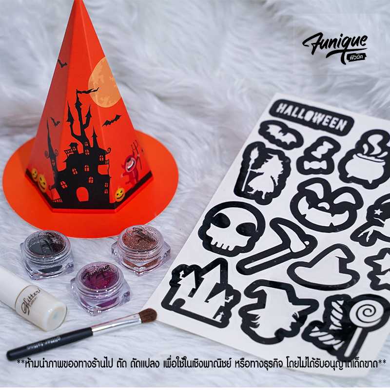 HALLOWEEN PARTY  WITCH  SET DIY เพ้นท์หน้าเพ้นท์ตัว เด็กๆทำได้