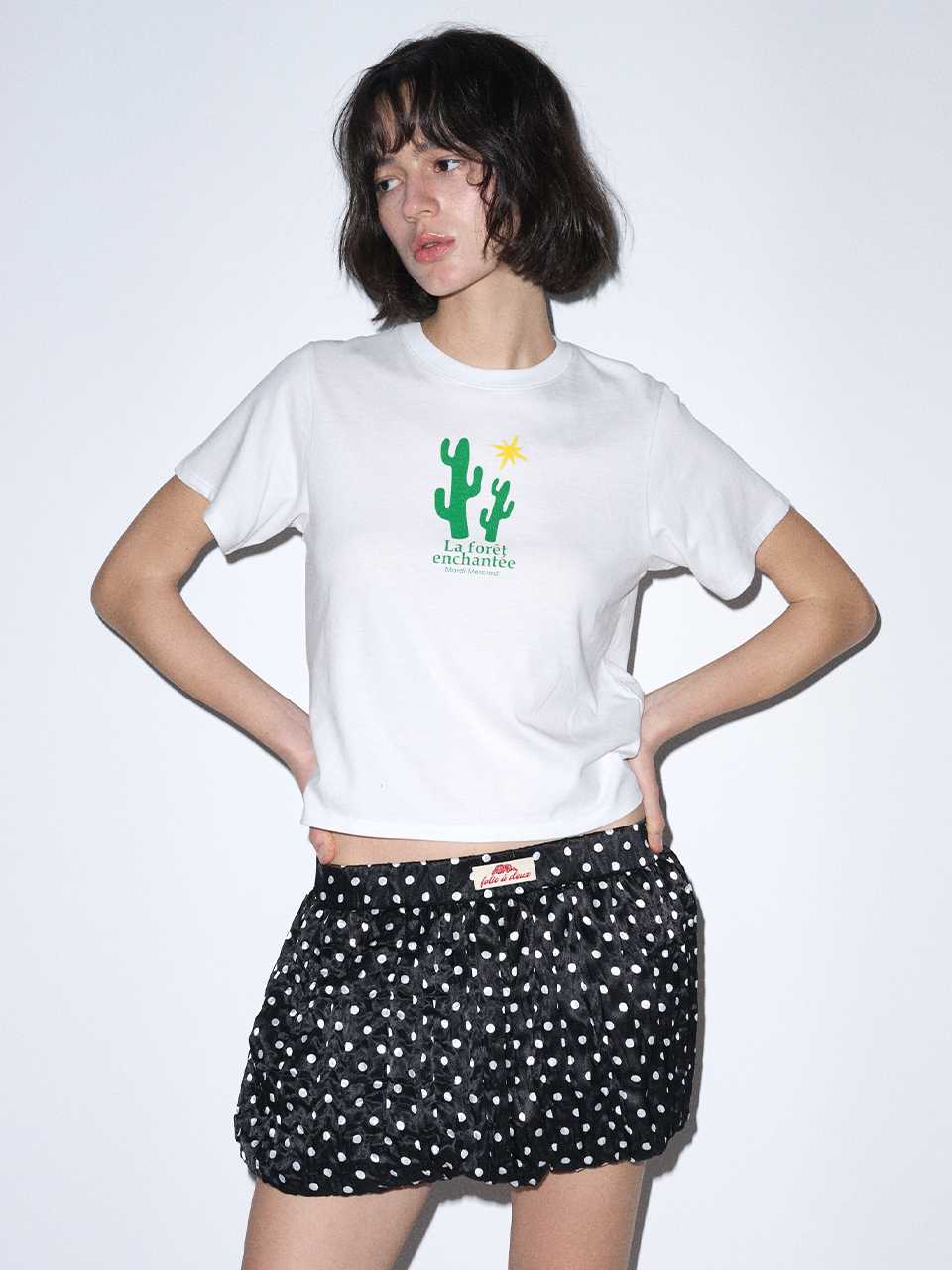 (pre,รวมส่ง) SLIM TSHIRT ENCHANTEE /Mardi Mercredi
