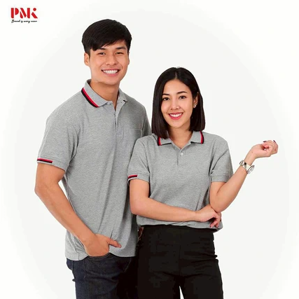 PMK - เสื้อโปโล รุ่น kaneko PC สีสด รีดง่าย ยับยาก ไม่เป็นขุย อยู่ทรงสวย
