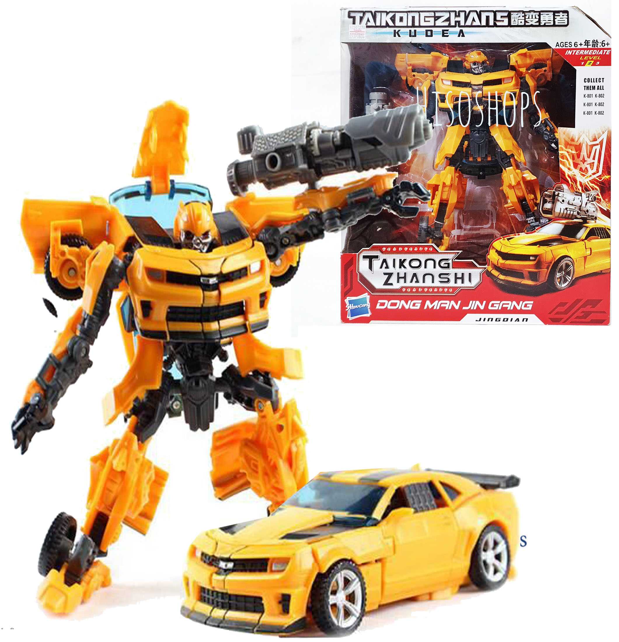 Bubblebee Tranformer หุ่นยนต์แปลงร่างเป็นรถ ทรานฟอเมอร์ บับเบิ้ลบี กล่องใหญ่ 35 cm