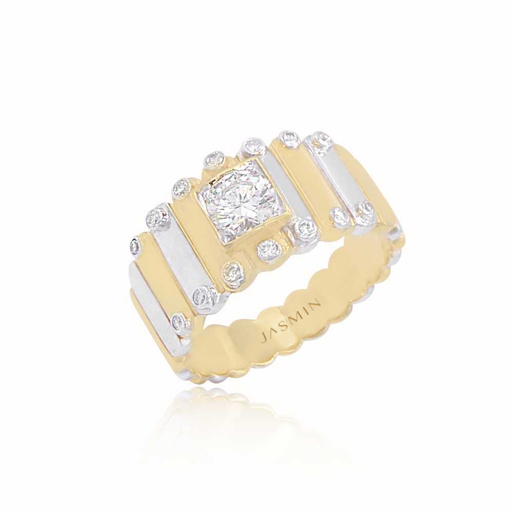 JASMIN Two-Tone Diamond Ring SG-R12