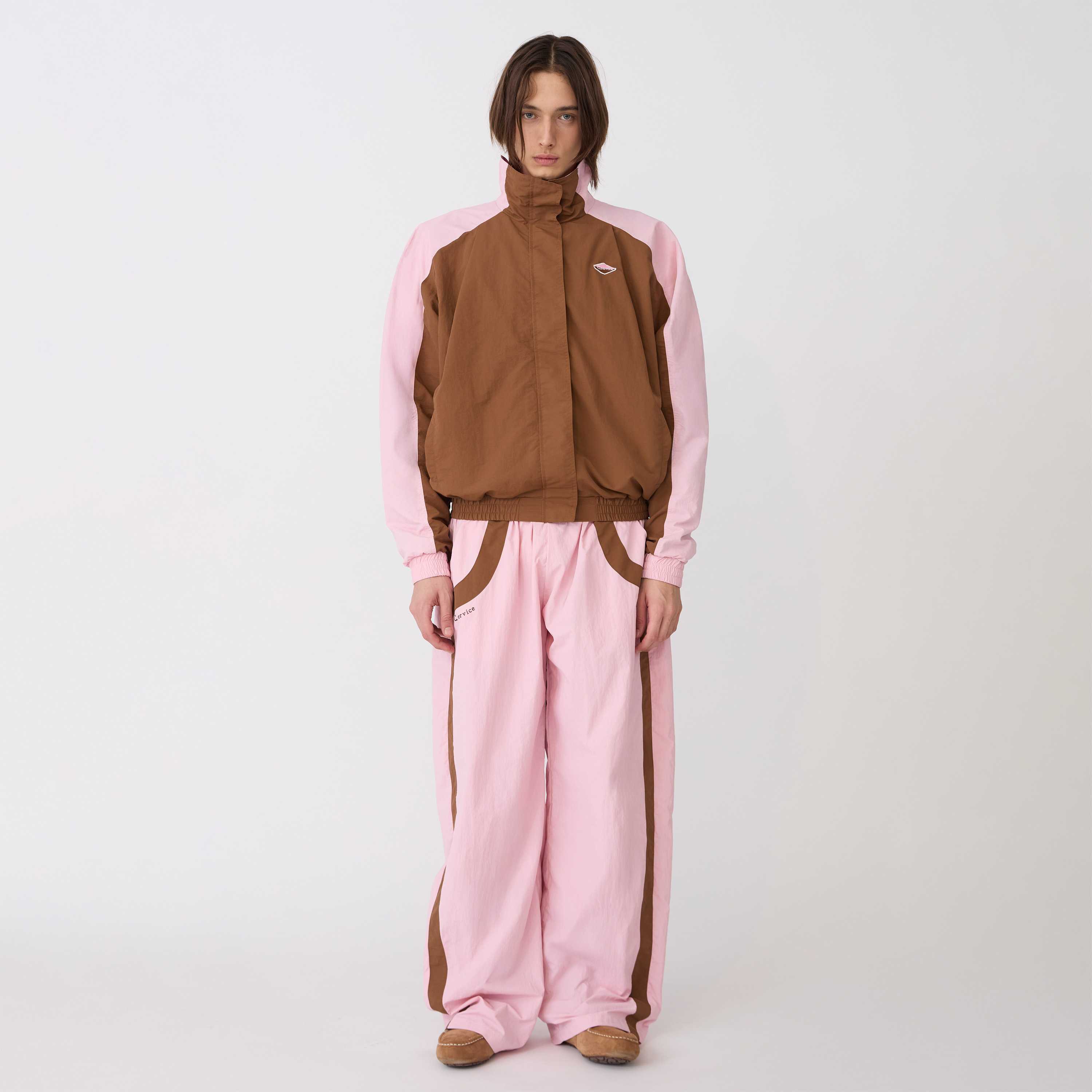 NYLON LITE TRACK PANTS (PINK)