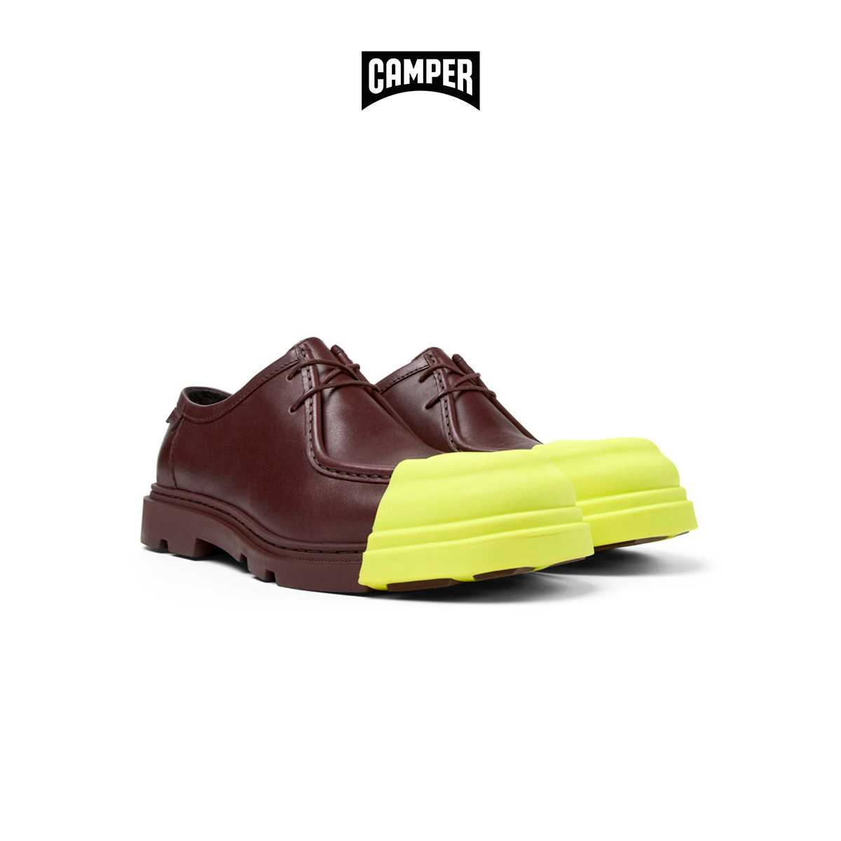 CAMPER รองเท้าลำลอง ผู้ชาย รุ่น Junction สีแดงเบอร์กันดี ( CAS -  K100872-018 )