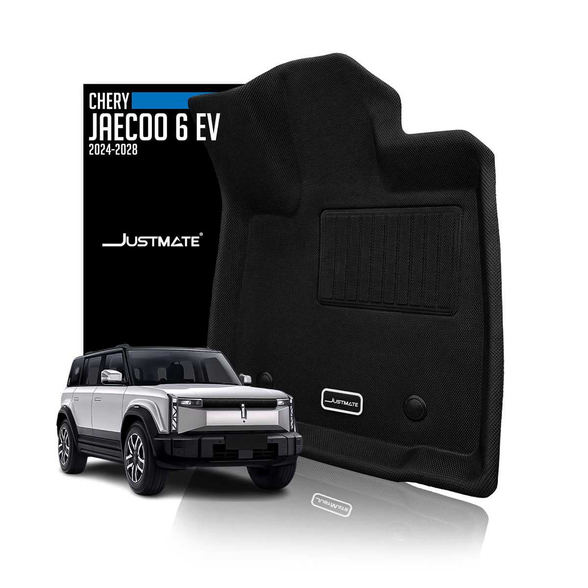 [JUSTMATE] CHERY พรมปูพื้นรถยนต์ JAECOO 6, 6T EV 2WD Pro,4WD  Long Range 2024 - 2028