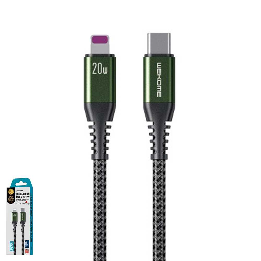 สายชาร์จแบบ type-c to lightning สายถักอย่างดี ชาร์จเร็ว 20W ยาว 1 เมตร