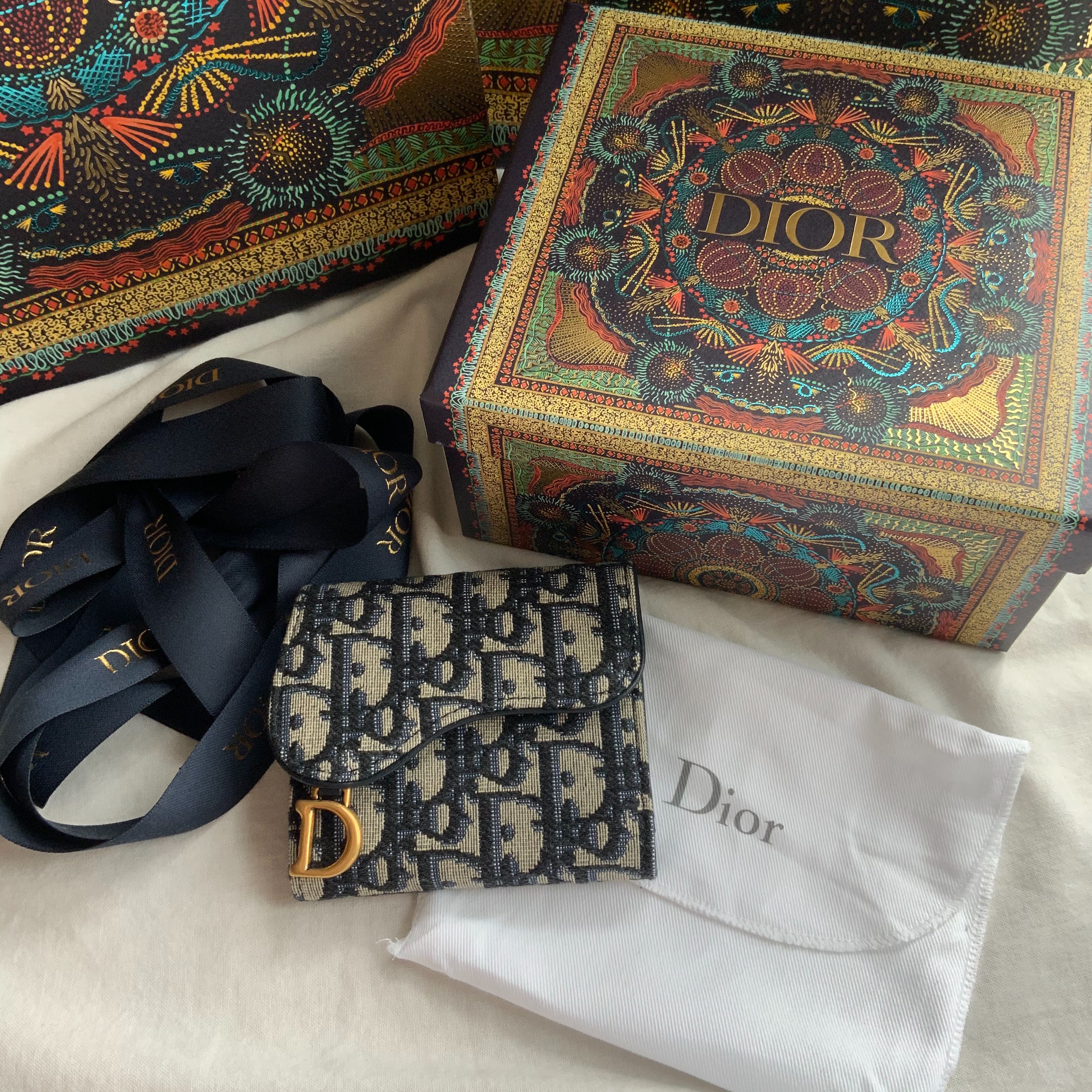 แท้100%🔥 Dior saddle wallet