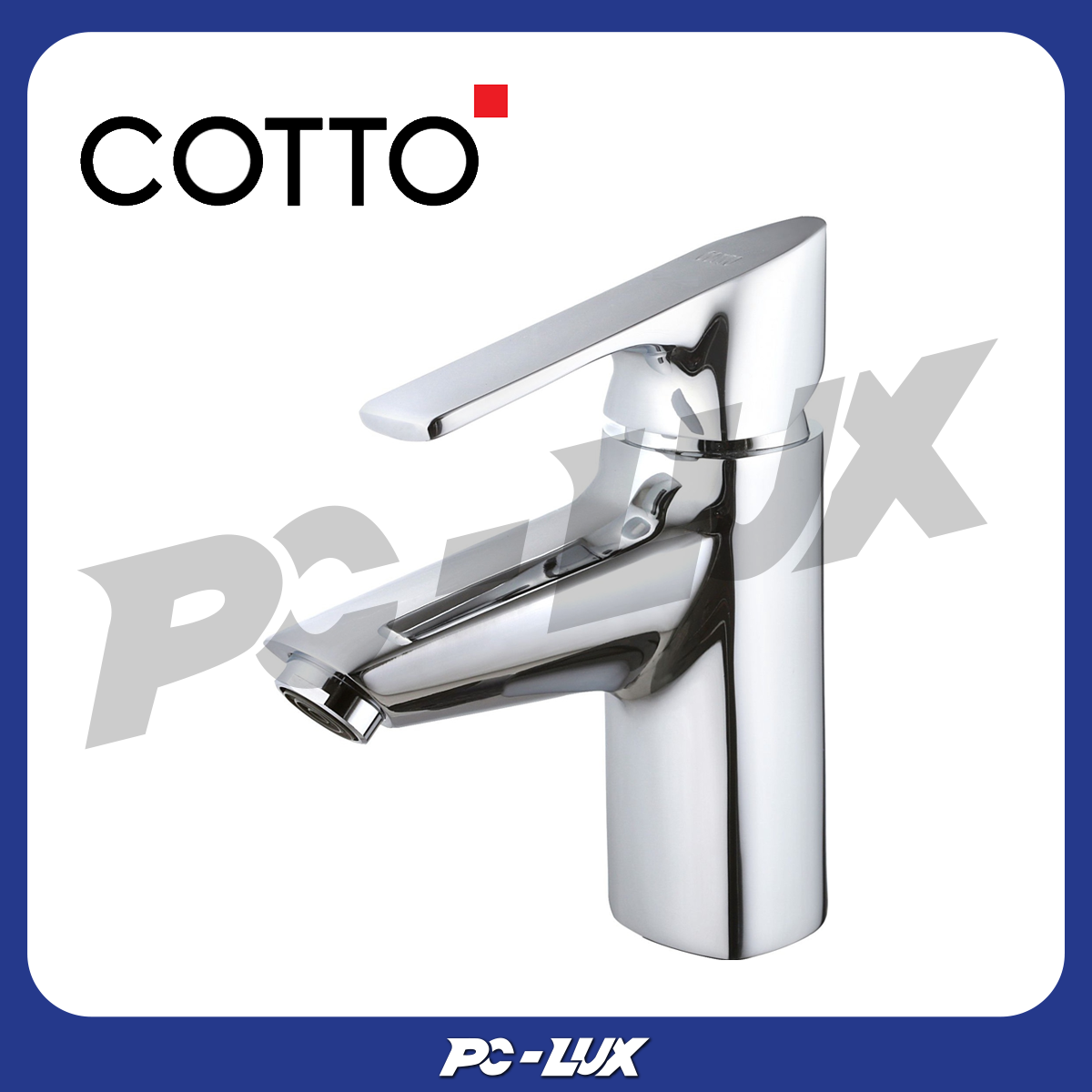 COTTO ก๊อกเดี่ยวอ่างล้างหน้าแบบก้านโยกพร้อมสายน้ำดี  / CLICK FUNCTION SET รุ่น DELTA CT109N