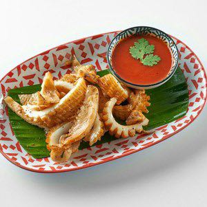 หมึกแดดเดียวทอด • Thai Fried Sun-Dried Calamari