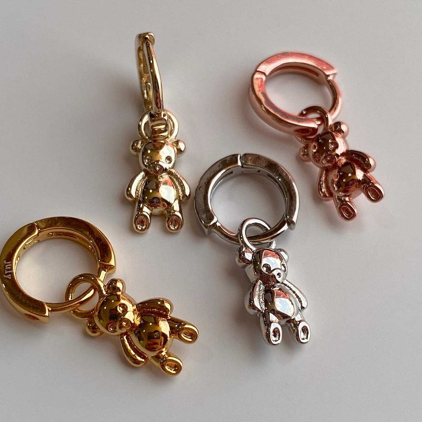 Julys - teddy huggie earrings