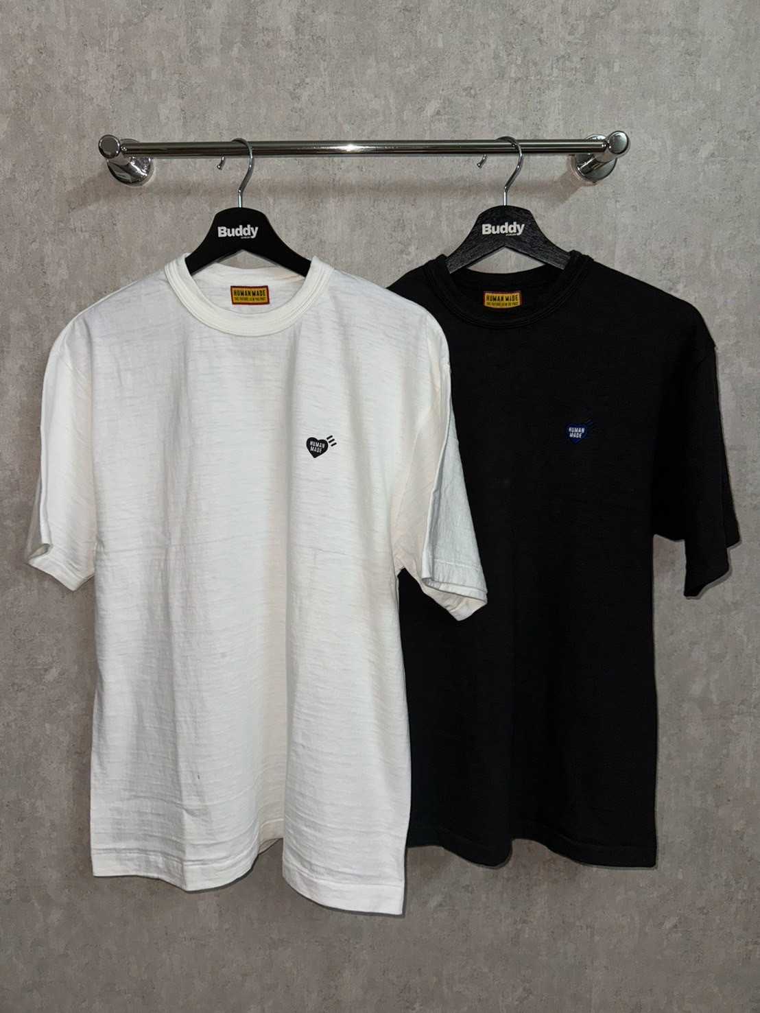 Human Made Heart  Badge T-shirt (Black/White)