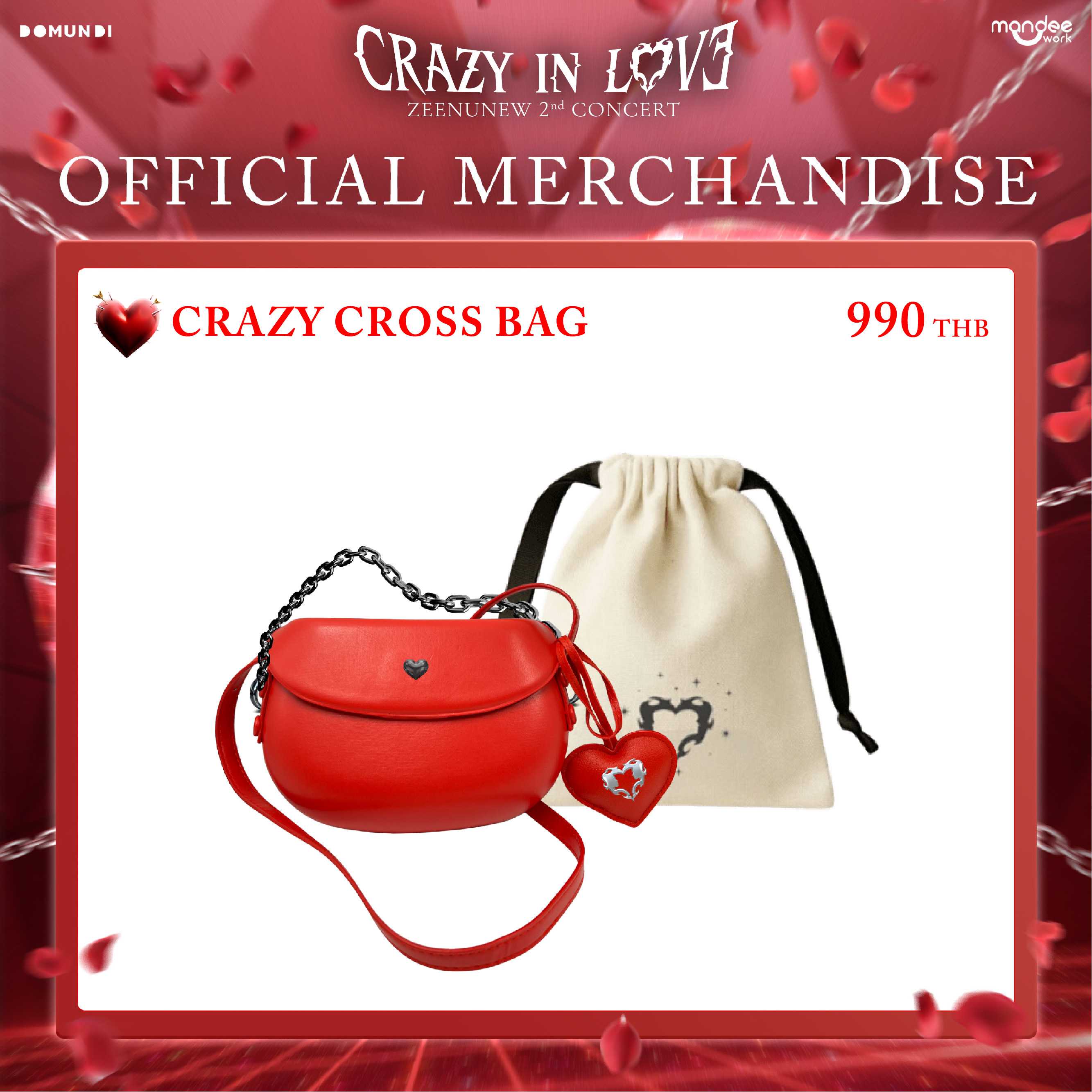 CRAZY IN LOVE OFFICIAL MERCHANDISE  |  Crazy Cross Bag