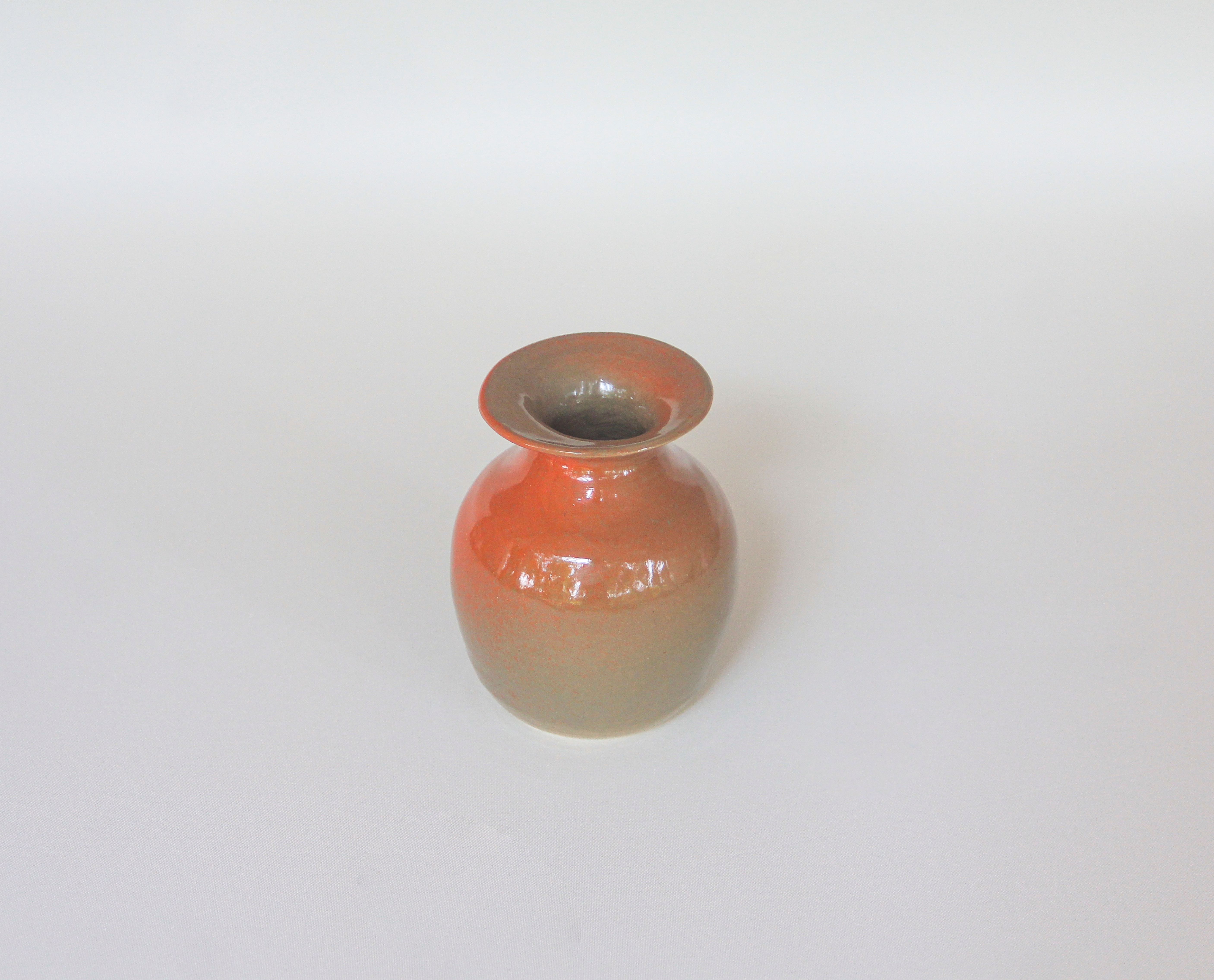 Tortilla Salamander Orange Vase