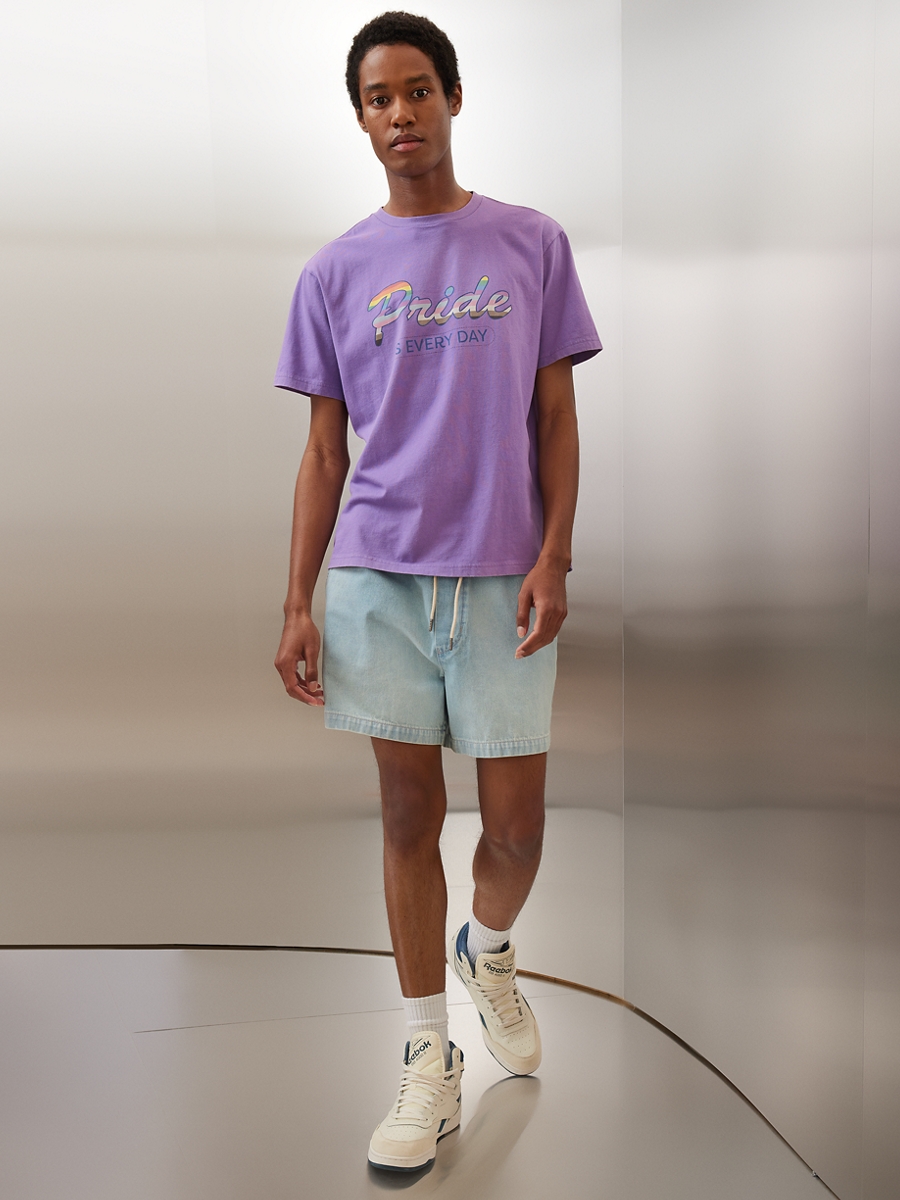 เสื้อยืด ผู้ชาย SUM PRIDE SS SET IN TEE - PC DYE + MAGIC WHITE TUMBLE ( 017-3908-500 )